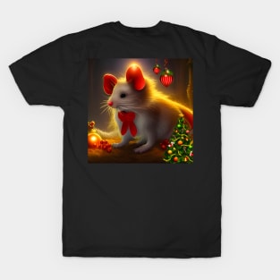 Cute little christmas mouse T-Shirt